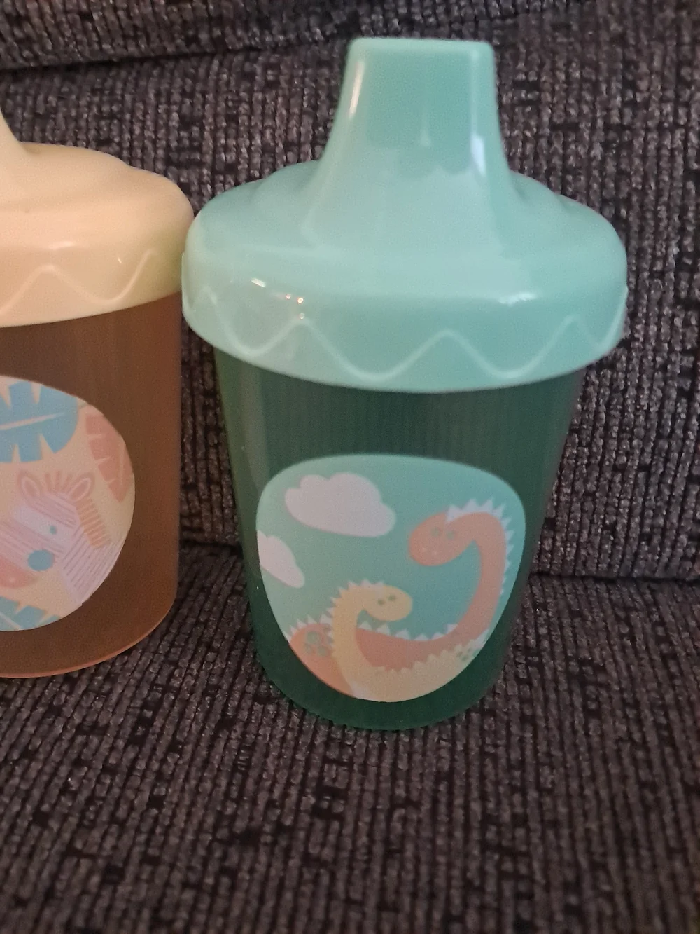 Children's Pastel Green and Yellow Sippy Cup Set - Home Party Supplies